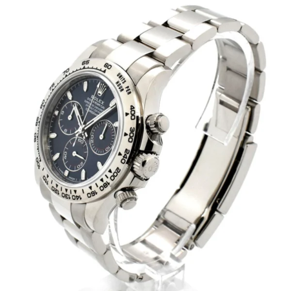 Daytona White Gold Blue Dial Replica - Image 3